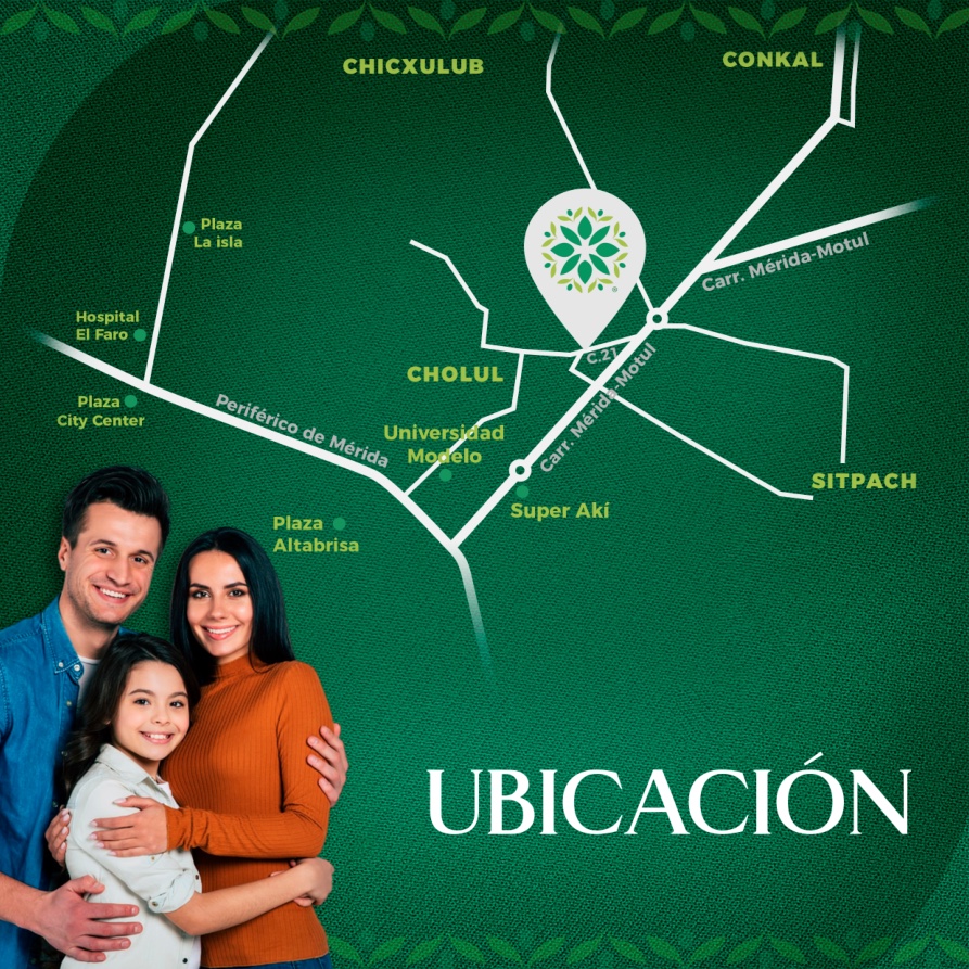 Ubicación Bosques de Cholul