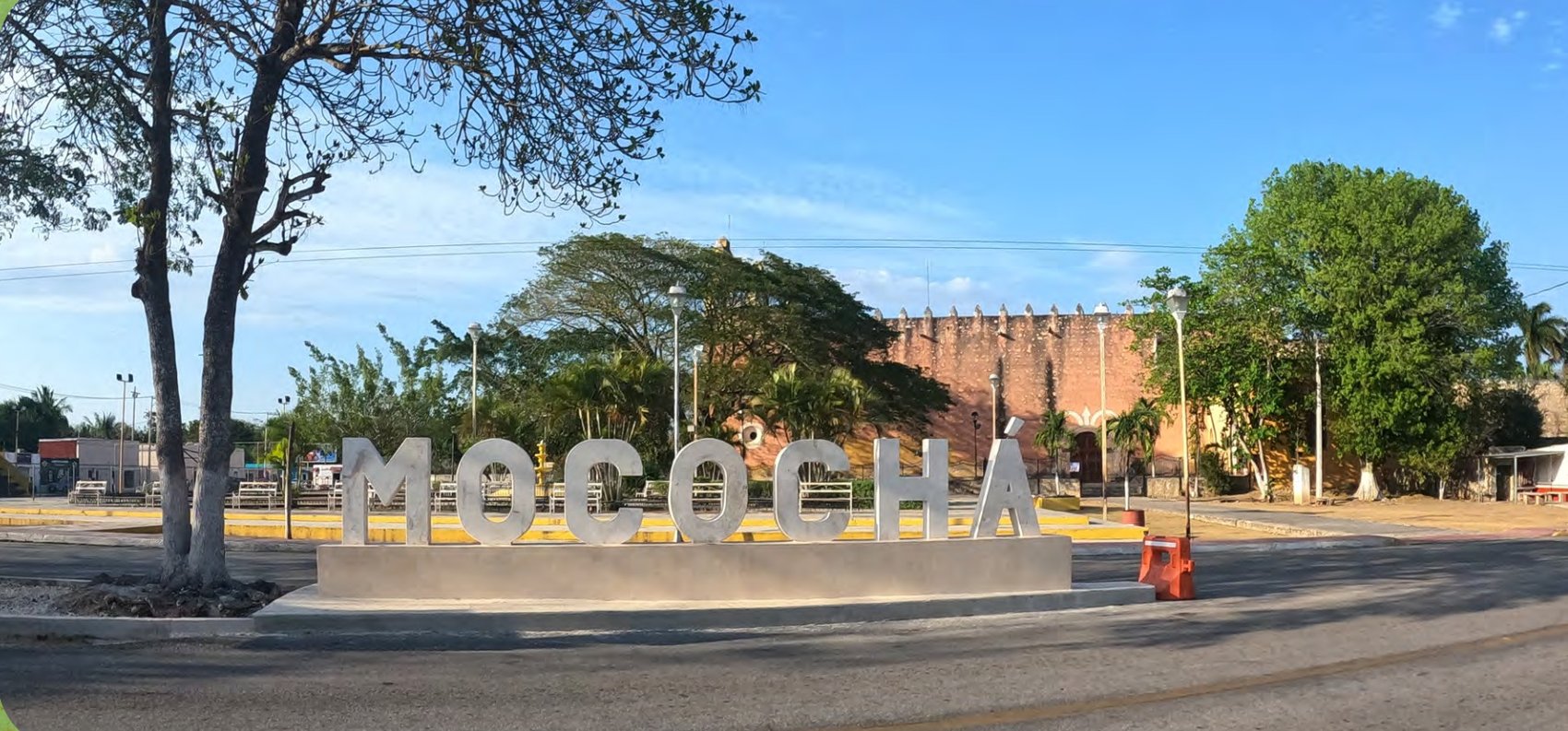 Entrada al municipio de Mocochá, Yucatán